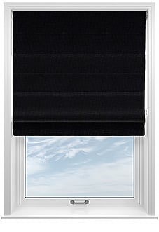 Arundel, Noir - Twist&Fit Roman Blind